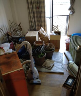 奈良県生駒市 N様の不用品回収作業前のご自宅の写真