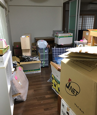 奈良県大和郡山市 K様の不用品回収作業前のご自宅の写真