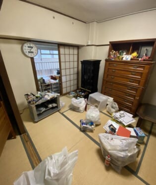 京都府向日市 U様の不用品回収作業前のご自宅の写真